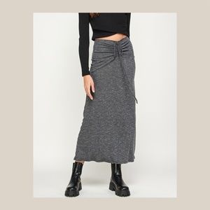 Ruched Maxi Skirt